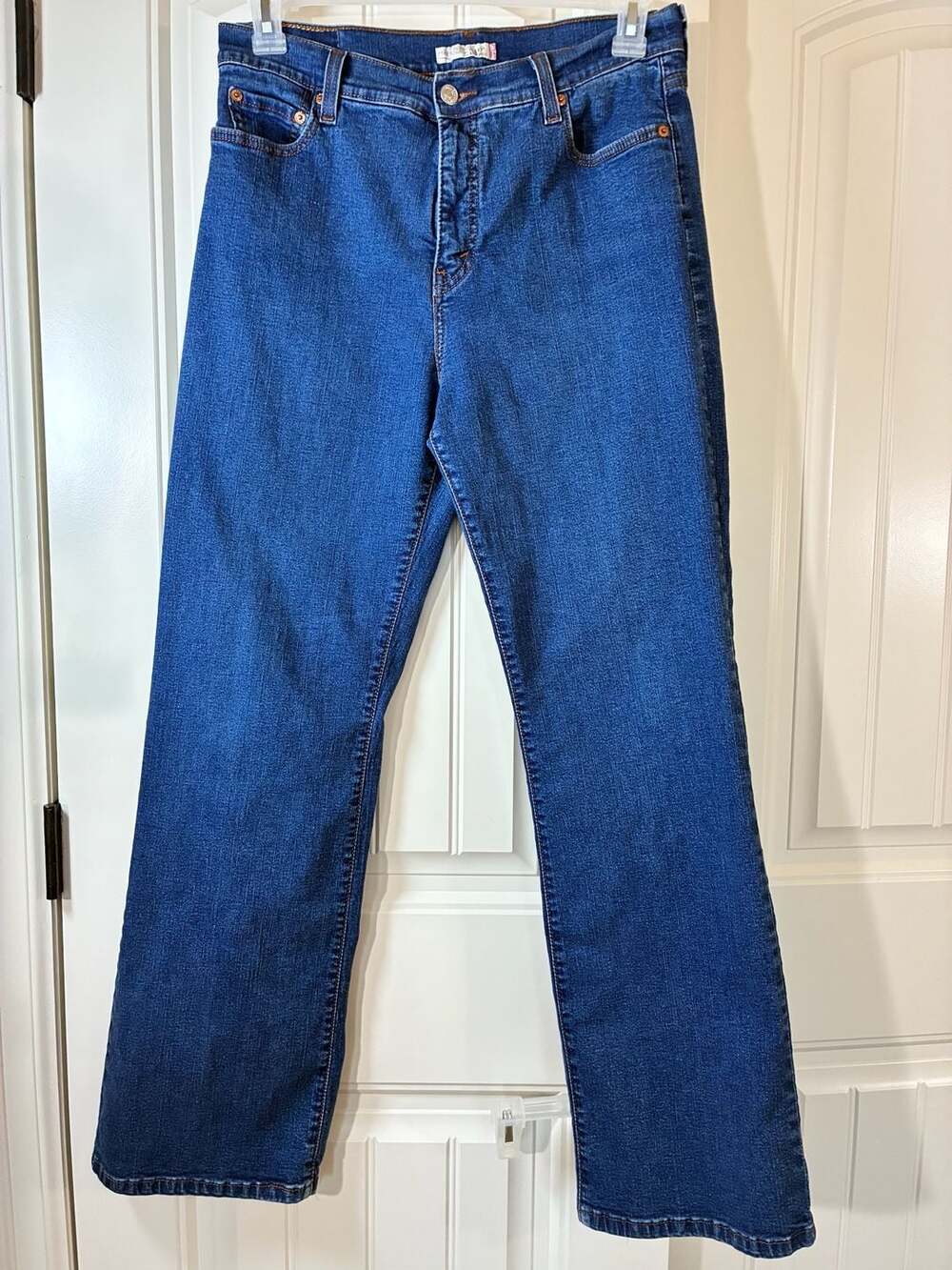 Levi's 512 Perfectly Slimming Dark Wash Stretch Jeans Size 14M